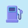 Icon of a purple fuel pump, symbolizing fuel poverty reduction.